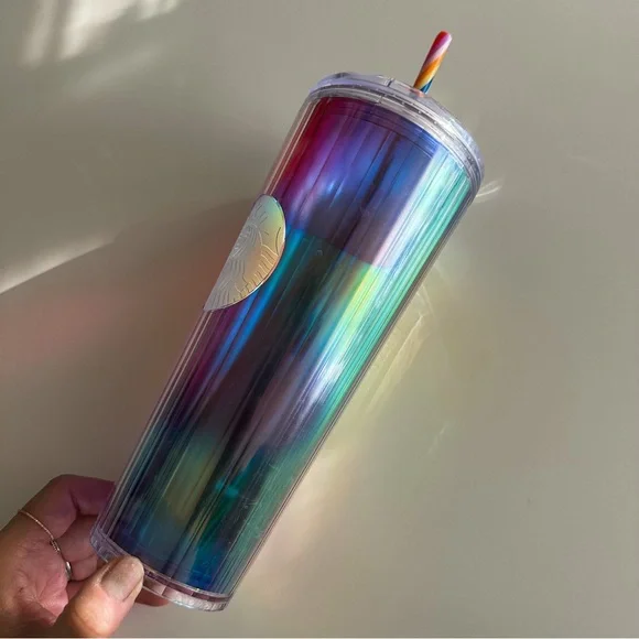 Starbucks Limited Edition Rainbow Tumbler Cup - Picture 2 of 5